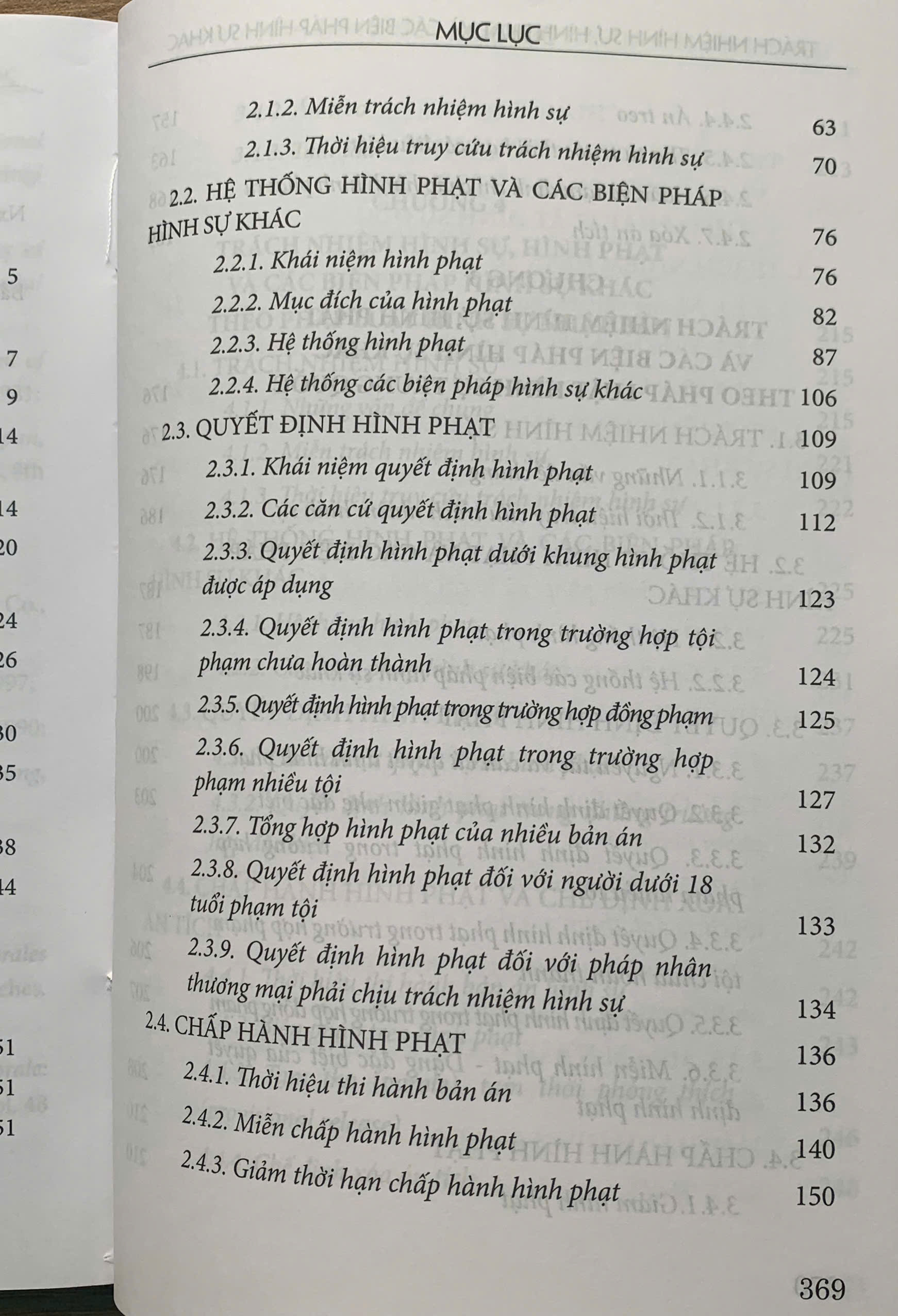Trách nhiệm hình sự, hình phạt và các biện pháp hình sự khác