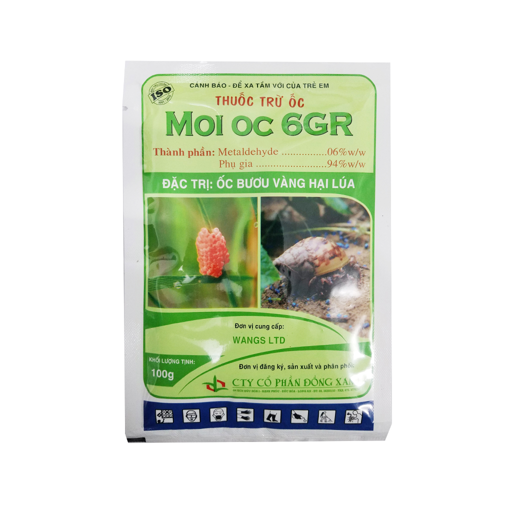 Thuốc diệt ốc - trừ ốc hại rau, hoa trồng đất (gói 100g)