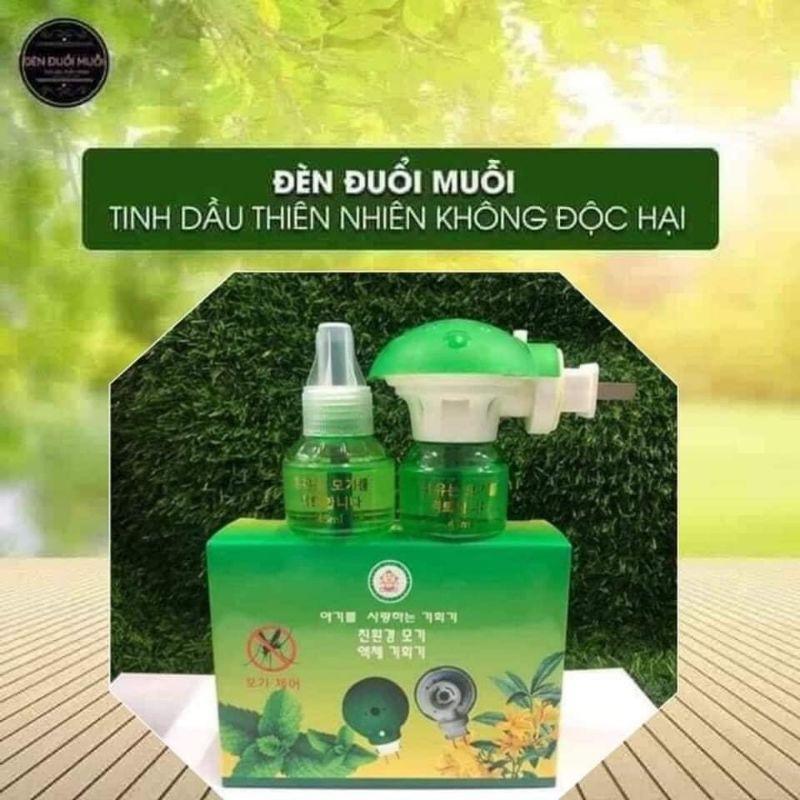 Máy đuổi muỗi xông tinh dầu thiên nhiên Hàn Quốc. Kèm 2 lọ tinh dầu.