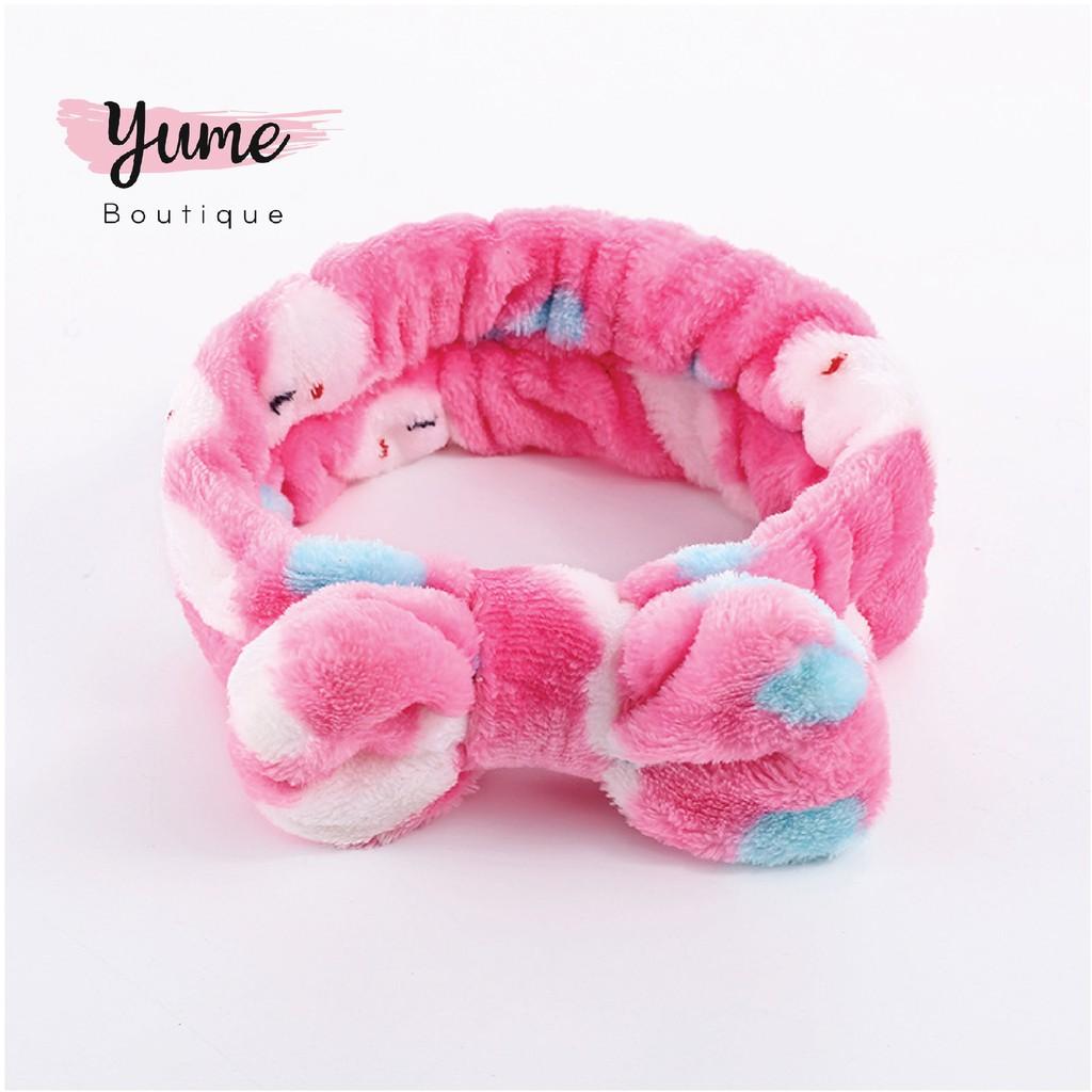 Băng Đô Rửa Mặt Turban, Bờm Tóc Hàn Quốc Cho Bạn Nữ Cài Tóc Xinh Đẹp, Chất Liệu Vải Nhung HOT