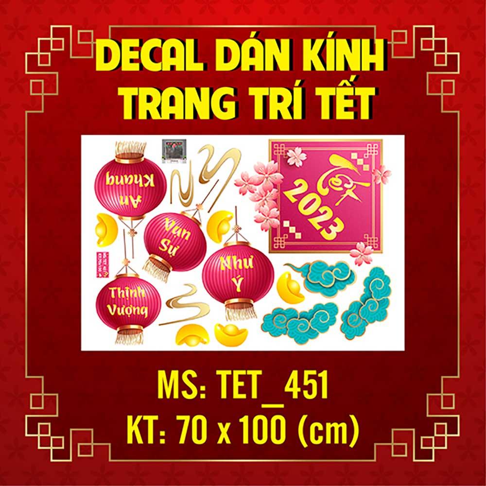 DECAL TRANG TRÍ TẾT 2023 COMBO SỐ 18