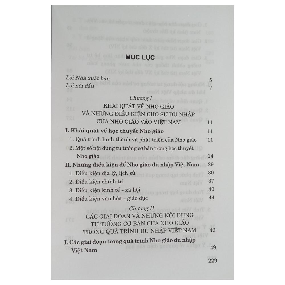 Sách - Quá Trình Du Nhập Của Nho Giáo Vào Việt Nam Từ Đầu Công Nguyên Đến Thế Kỷ XIX - NXB Chính Trị Quốc Gia