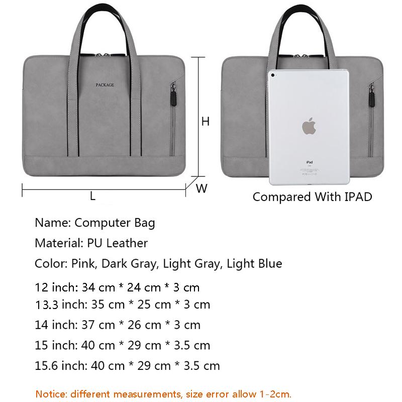 Túi Đựng Laptop Nữ Cặp Thời Trang Chống Thấm Nước Máy Tính Tay Dành Cho 12 13.3 14 15 15.6 Inch Nữ Túi Xách Tay