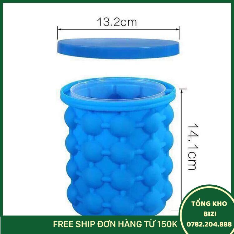 Cốc Làm Đá Giữ Nhiệt Thông Minh Ice Genie 120 Viên Có Nắp Đậy Tiệt Trùng Tiện Dụng - Free Ship Toàn Quốc