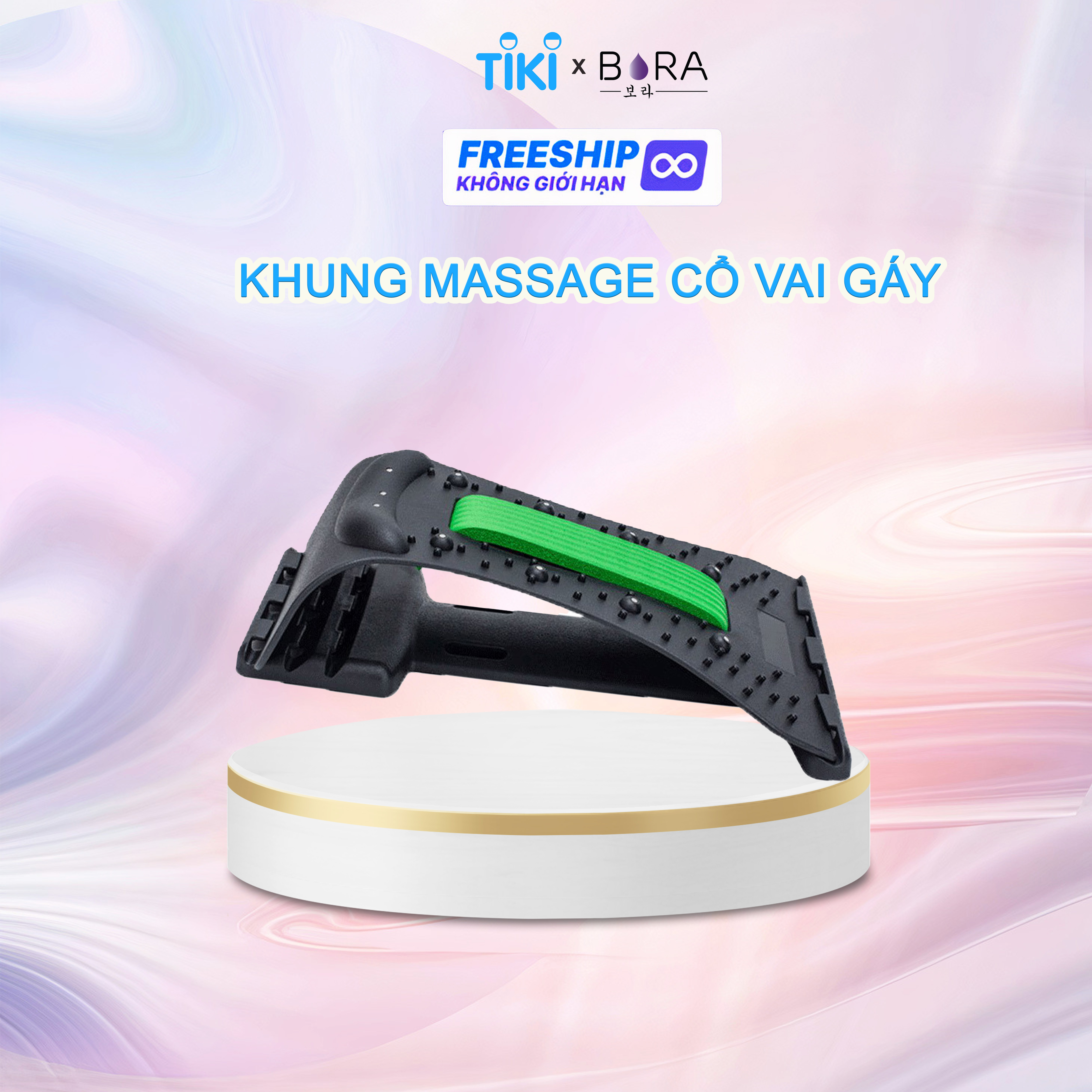 Khung nắn chỉnh Massage Cổ vai, gáy, hỗ trợ kéo giãn cột sống, nâng đỡ vai gáy