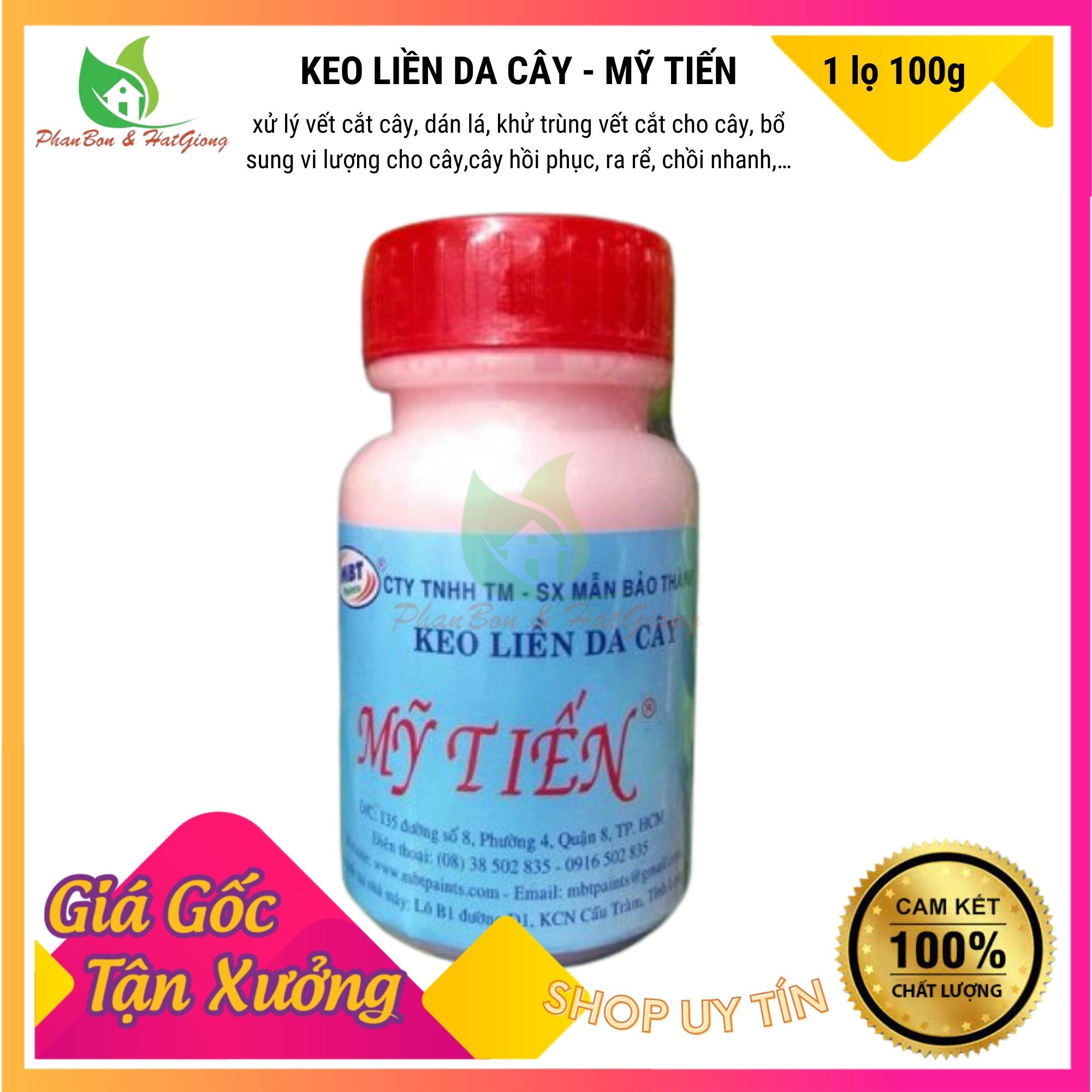 Keo Liền Da, Keo Liền Sẹo Mỹ Tiến 100g - Shop Phân Bón và Hạt Giống