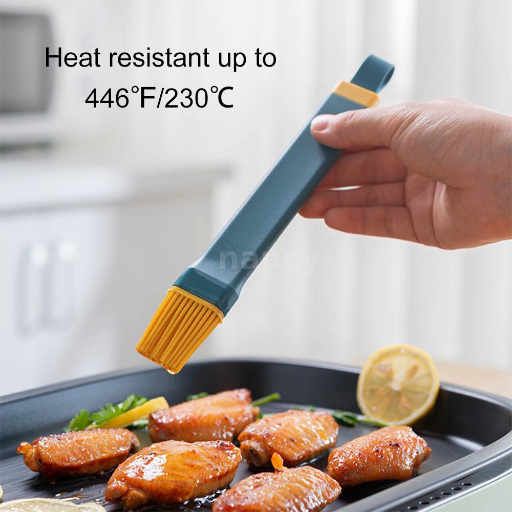 Cọ Quét Dầu Bằng Silicone Tay Cầm Dài Cách Nhiệt Tiện Dụng Cho Nướng Bánh / Bbq