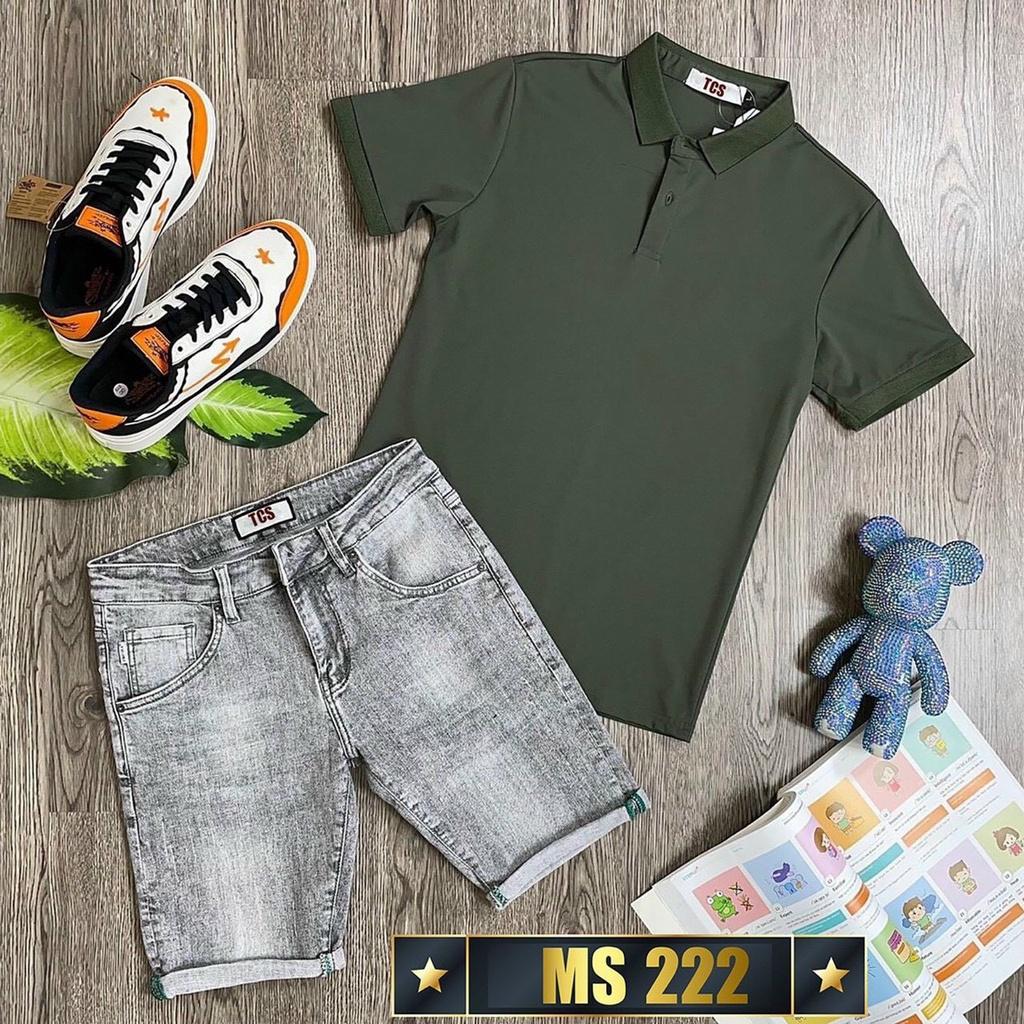 Quần short jean chất bò co giãn- quần lửng nam nhiều mẫu thời trang TINA ms205