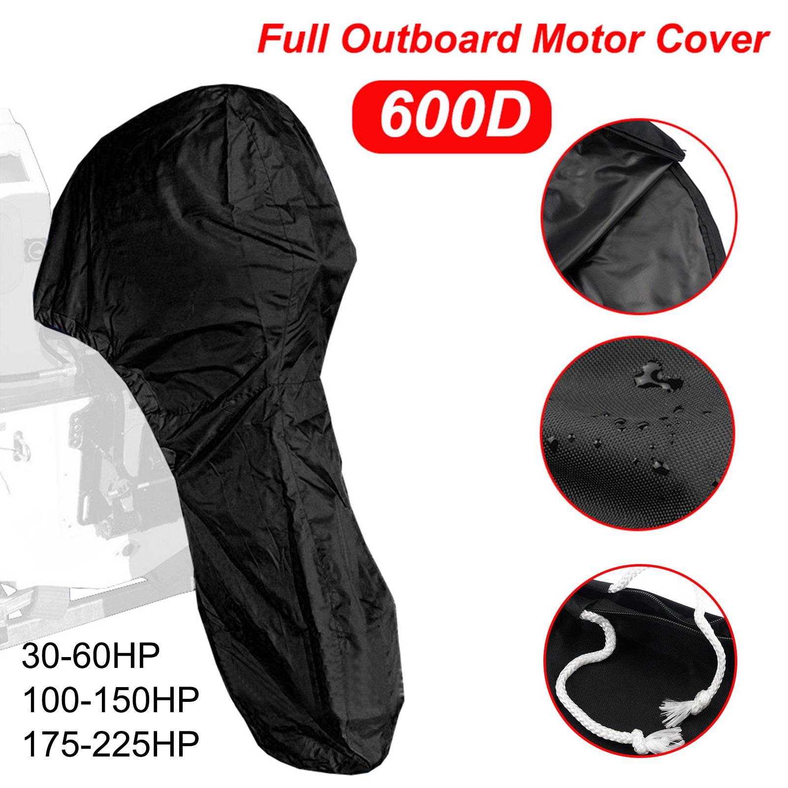 Boat Full Motor Cover Outboard Motor Cover Outboard Engine Protector Waterproof 600D Oxford Cloth Motor Hood Cover