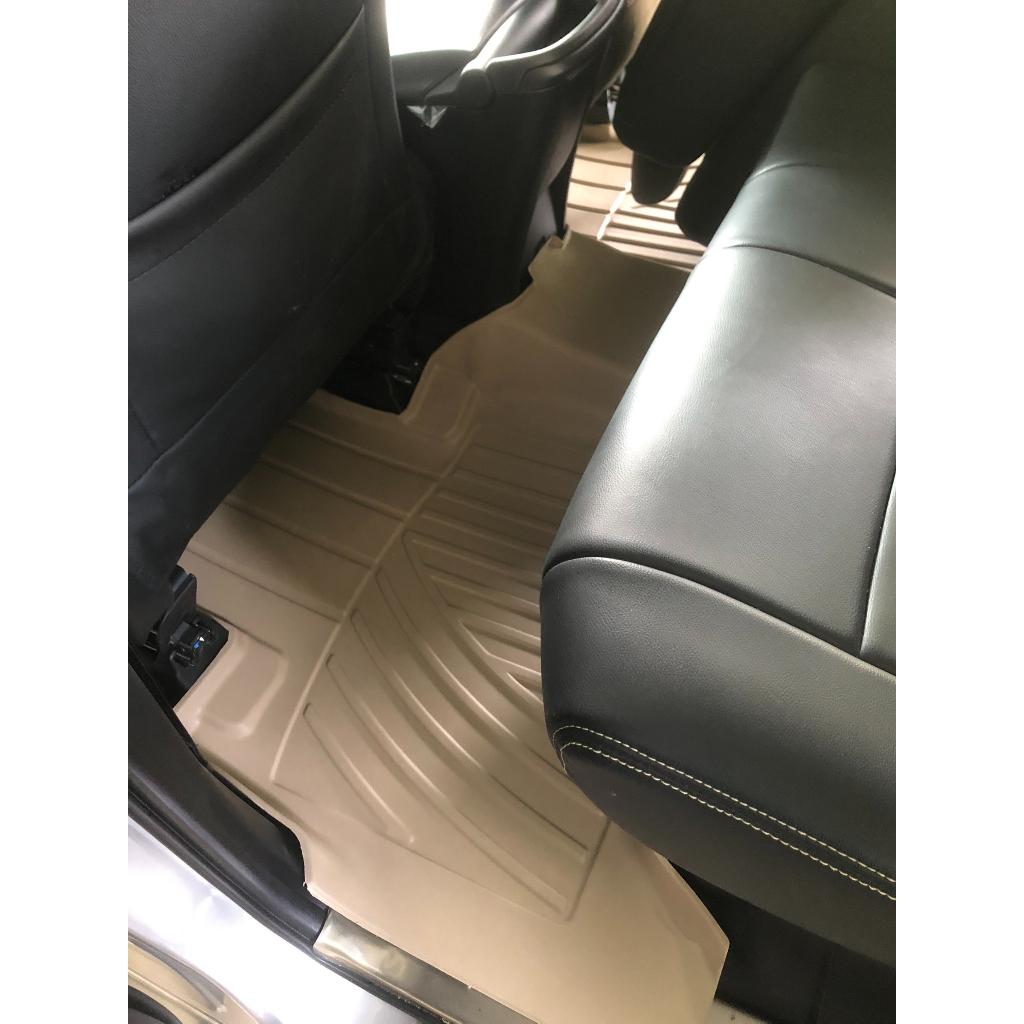 Thảm lót sàn xe ô tô Toyota Innova 2008- 2015 Nhãn hiệu Macsim chất liệu nhựa TPV cao cấp màu đen, màu be - 3 hàng ghế