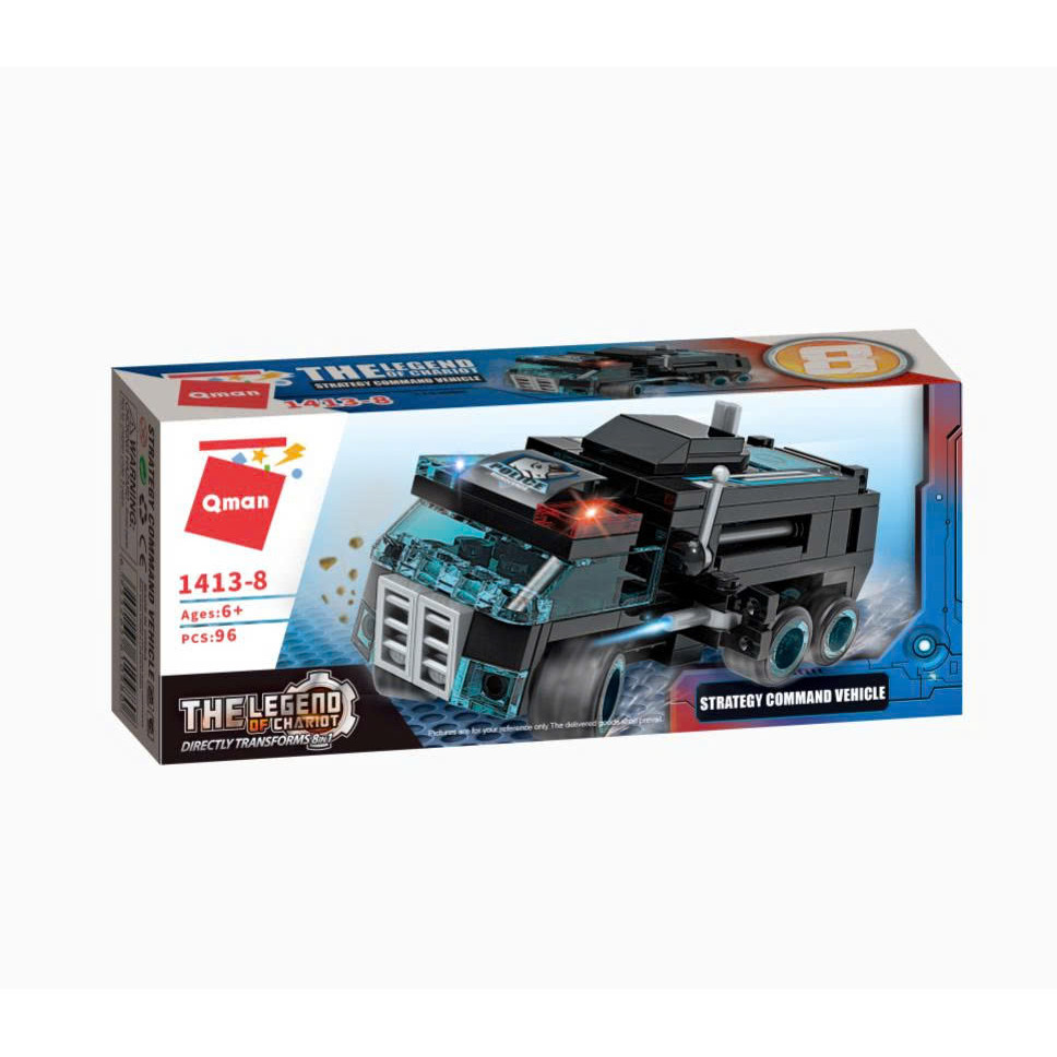 Đồ chơi - QMAN - 1413 Bộ đồ chơi xếp hình mô hình xe chiến đấu Shadow Pulse - giao lẻ ngẫu nhiên