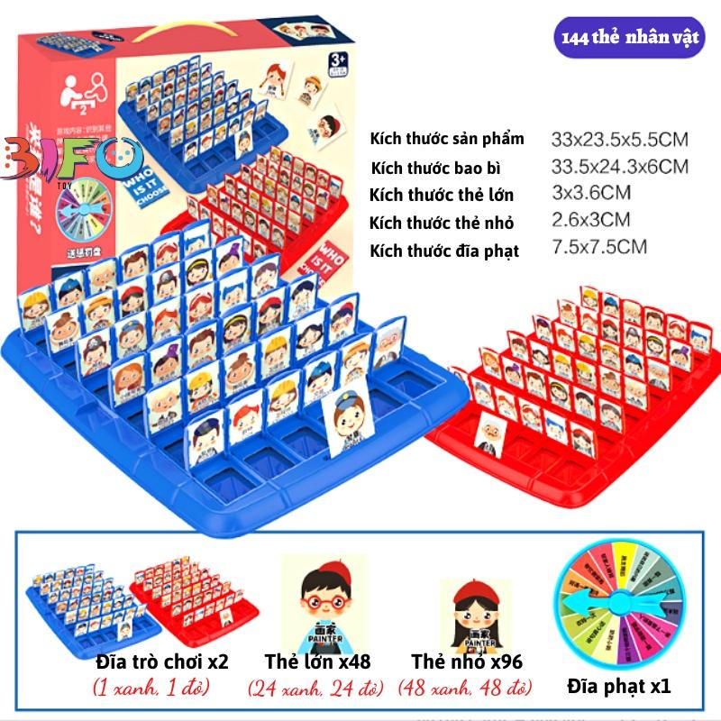 Trò chơi board game who is it classic 2 người chơi vui nhộn giảm stress đồ chơi tư duy thông minh phán đoán nhanh nhạy