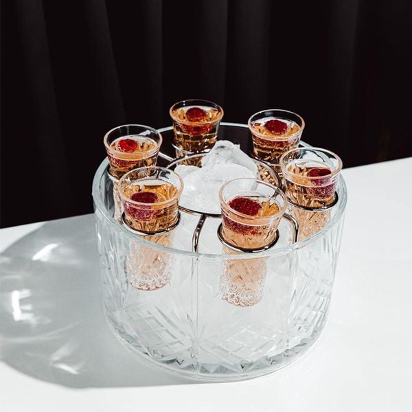 Bộ ly Vodka kèm âu ướp đá pha lê Killarney lHàng chính hãng
