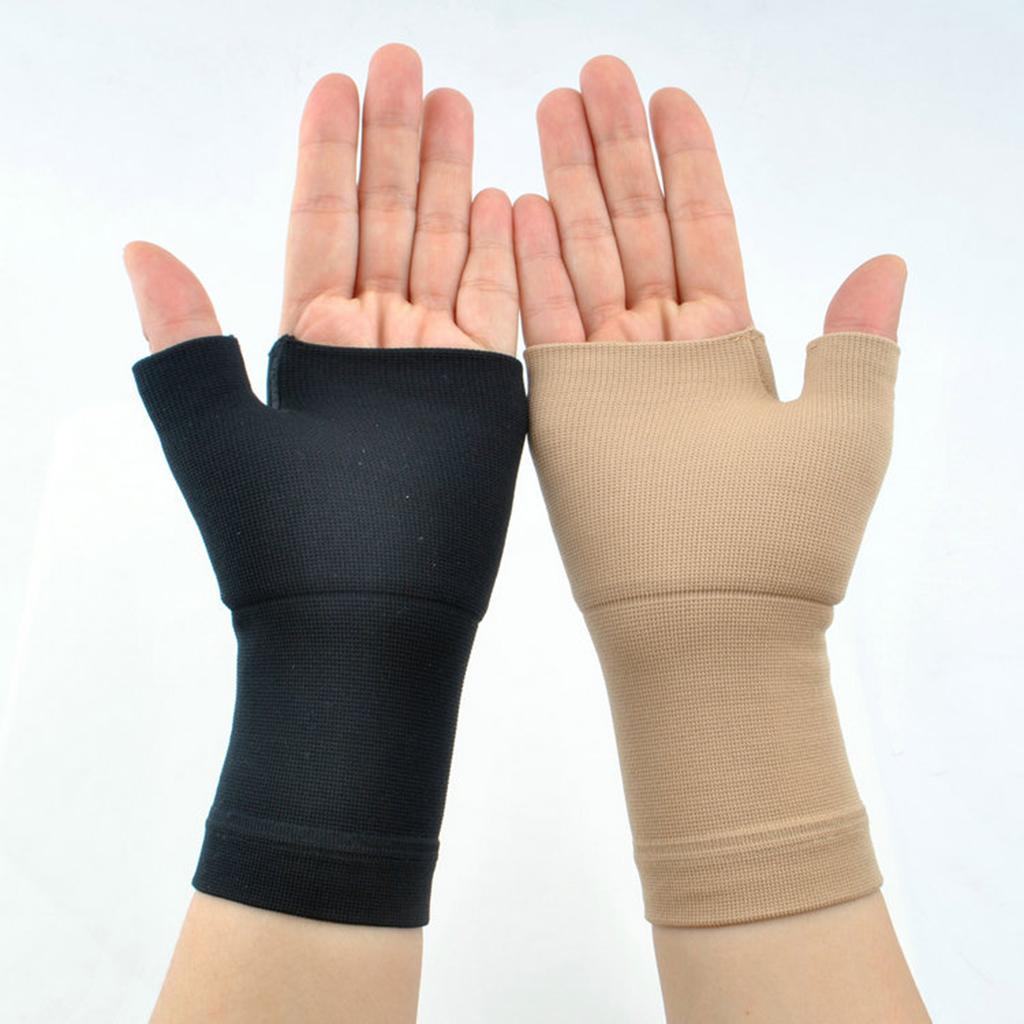 Unisex Compression Gloves Hand Arthritis Joint Pain Relief  XL Black