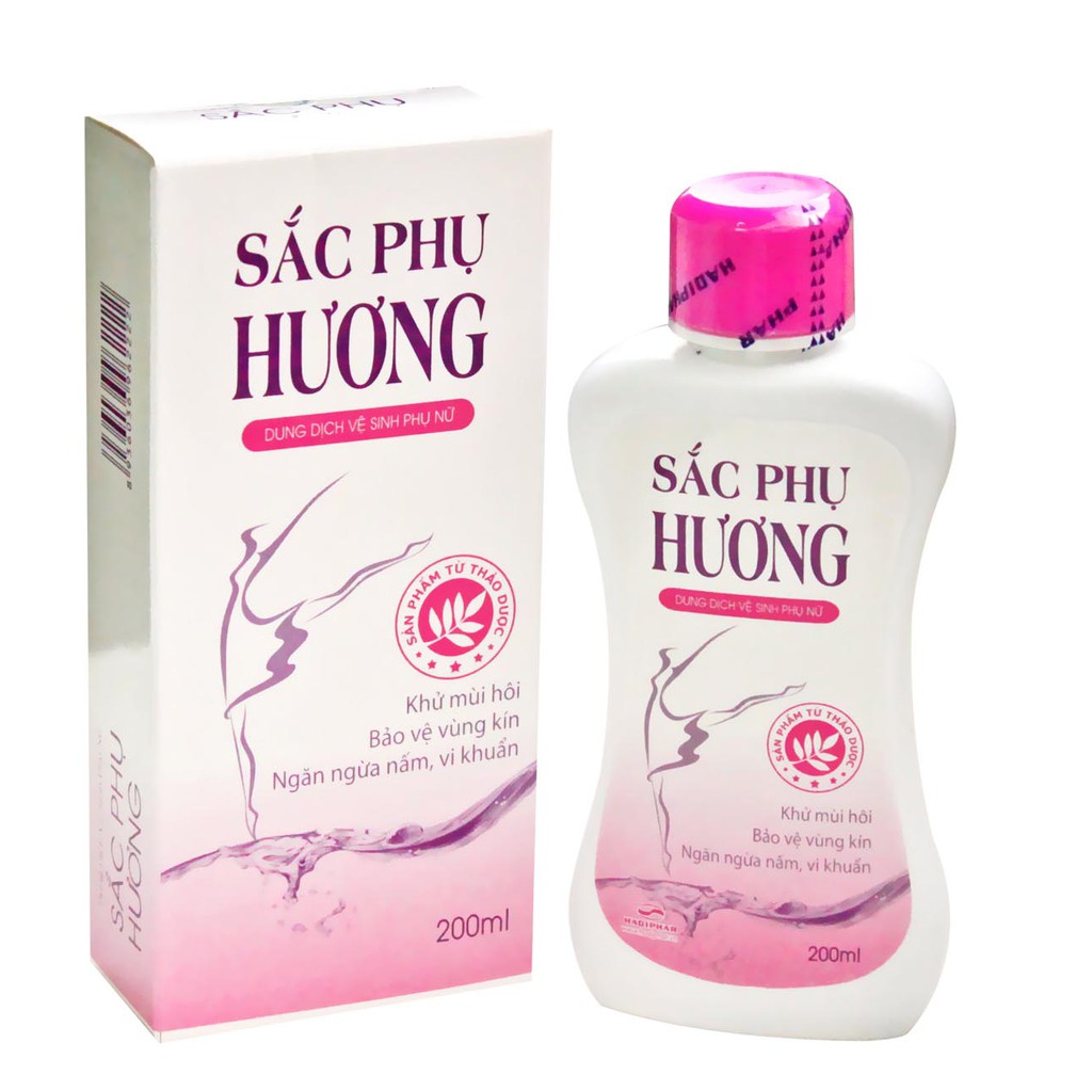 Dung dịch vệ sinh phụ nữ Sắc Phụ Hương giảm ngứa ngăn ngừa nấm và vi khuẩn (200 ml)