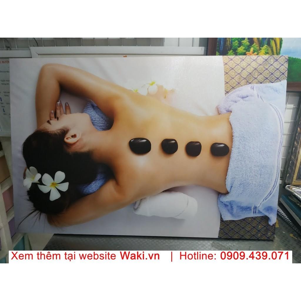 Tranh treo tường spa giá rẻ, bao gồm khung gỗ