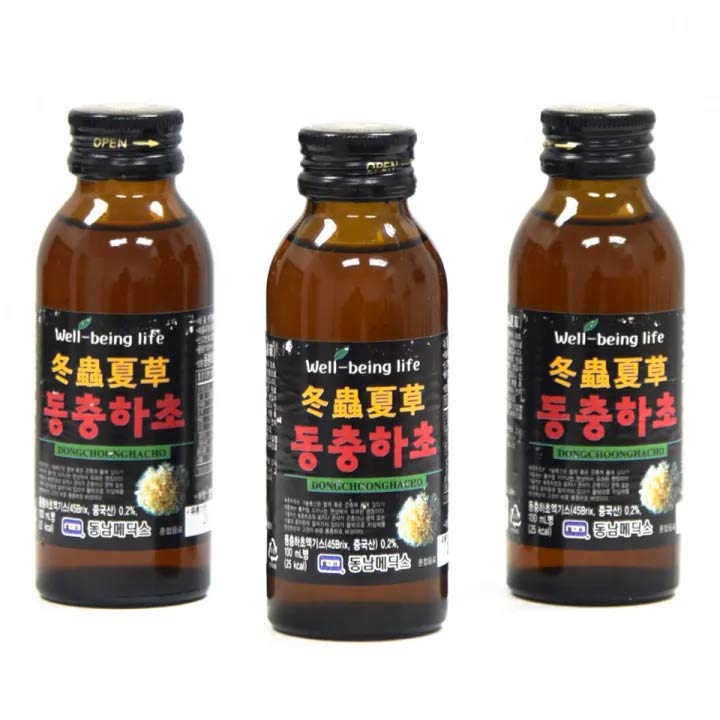 Hộp nước uống đông trùng hạ thảo- Dongchoonghacho (10 chai x 100ml)