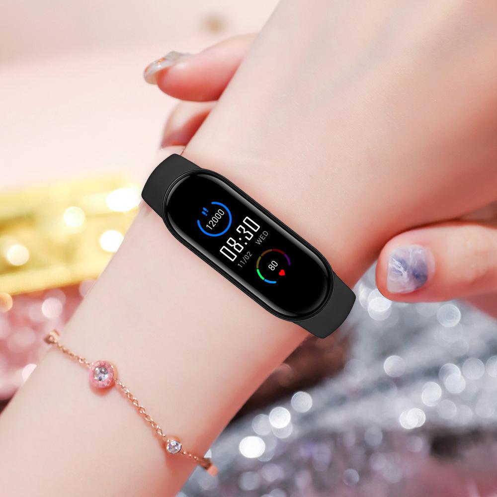 Ưu đãi đặc biệt M6 vòng tay thông minh đo nhịp tim huyết áp oxy theo dõi giấc ngủ thông tin đẩy đồng hồ thể thao chống thấm nước