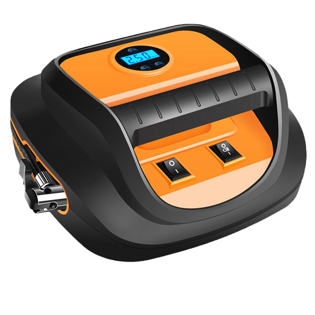 Air Compressor, Multi-Function Digital Display Portable Air Compressor Pump for Car, Bicycle, Ball, Air Mattress, Rubber Boat