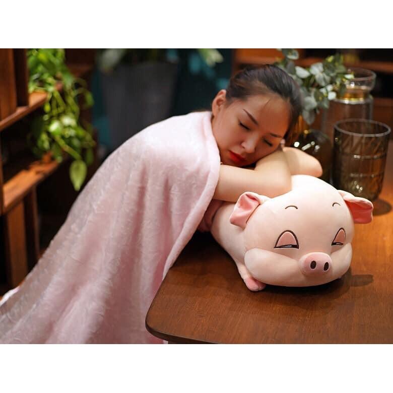 Chăn gối 2in1 hình heo