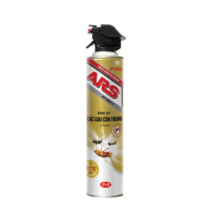Bình xịt các loại côn trùng ARS Jet Gold S Odorless Không mùi 600ml