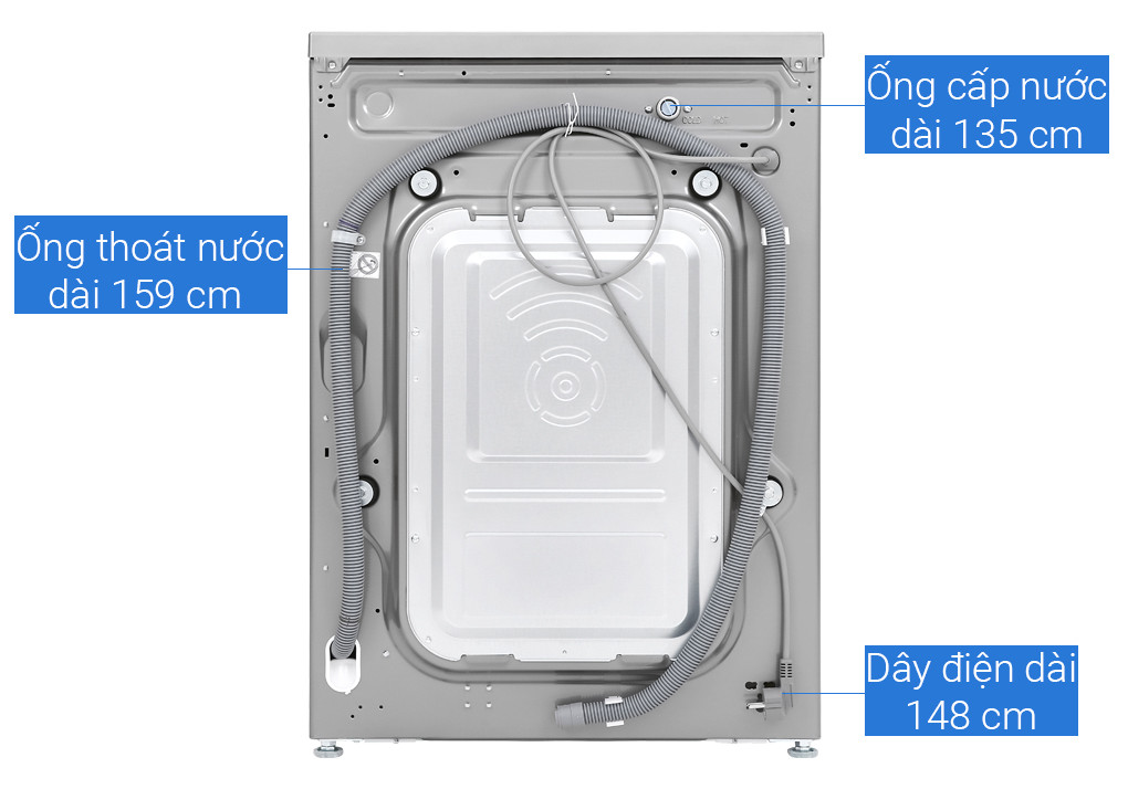 Máy giặt cửa trước inverter LG 9.0 kg FV1409S2V - Hàng chính hãng