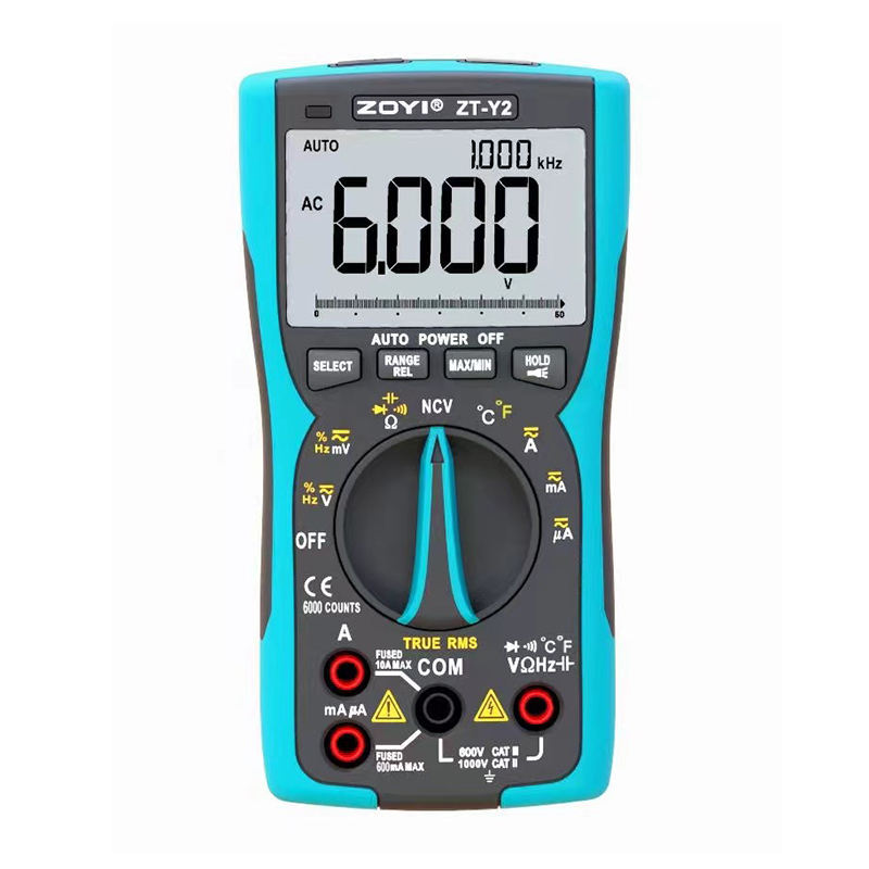 Đồng hồ vạn năng ABG zoyi ZT-Y2 kỹ thuật số, màn hình True-RMS Analog, máy đo dòng điện, vôn kế, tụ điện, nhiệt độ
