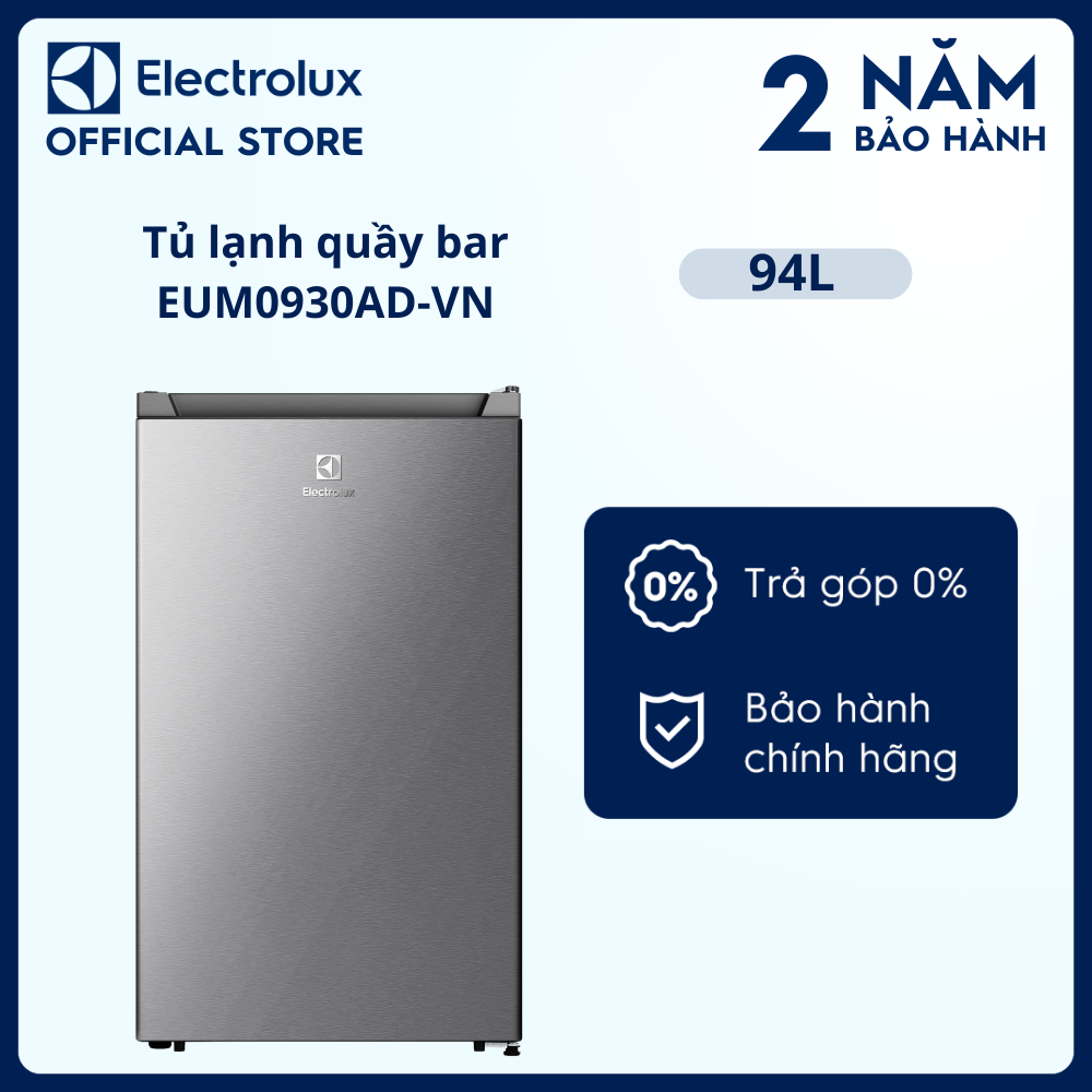Tủ lạnh quầy bar Electrolux UltimateTaste 300 94 lít - EUM0930AD-VN - Nhỏ gọn, tiện dụng, ngăn lạnh riêng biệt, làm lạnh trực tiếp, ngăn kéo tiện lợi