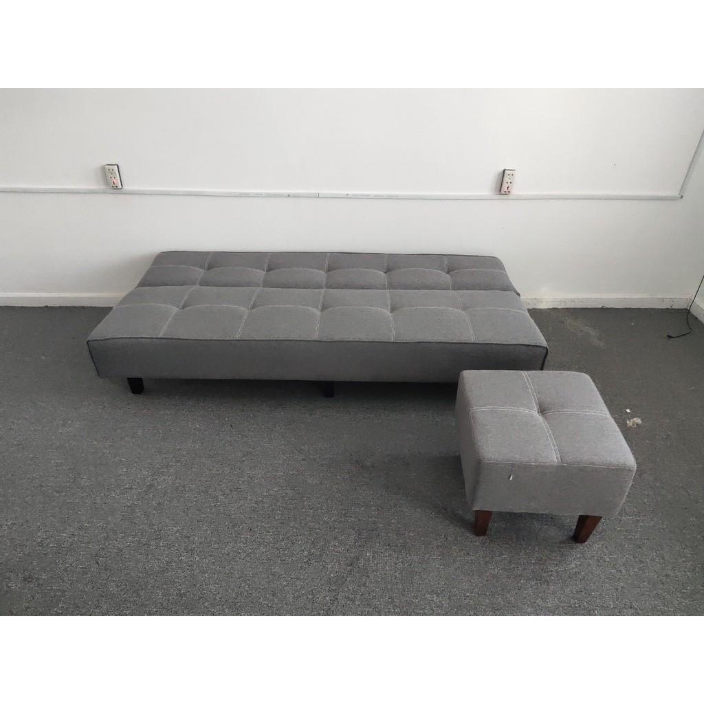 Sofa bed .Sofa giường . Màu xám vải bố. Kích thước 170x 86 x38 cm