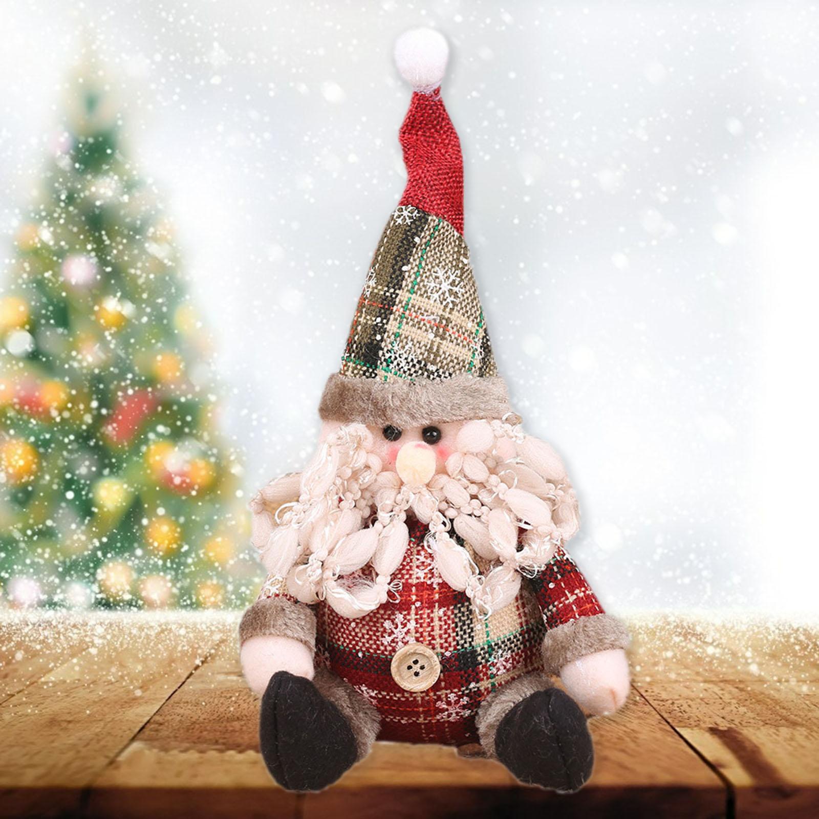 Christmas Plush Toy Ornaments Super Cute for Fireplace Christmas Tree Decor