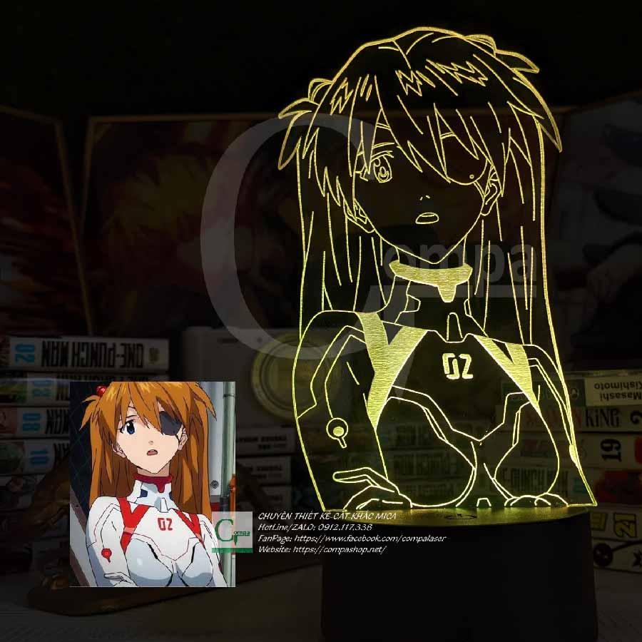Đèn Ngủ Neon Genesis Evangelion Asuka Langley Sohryu Type 02 ANGE0102 16 MÀU TUỲ CHỈNH