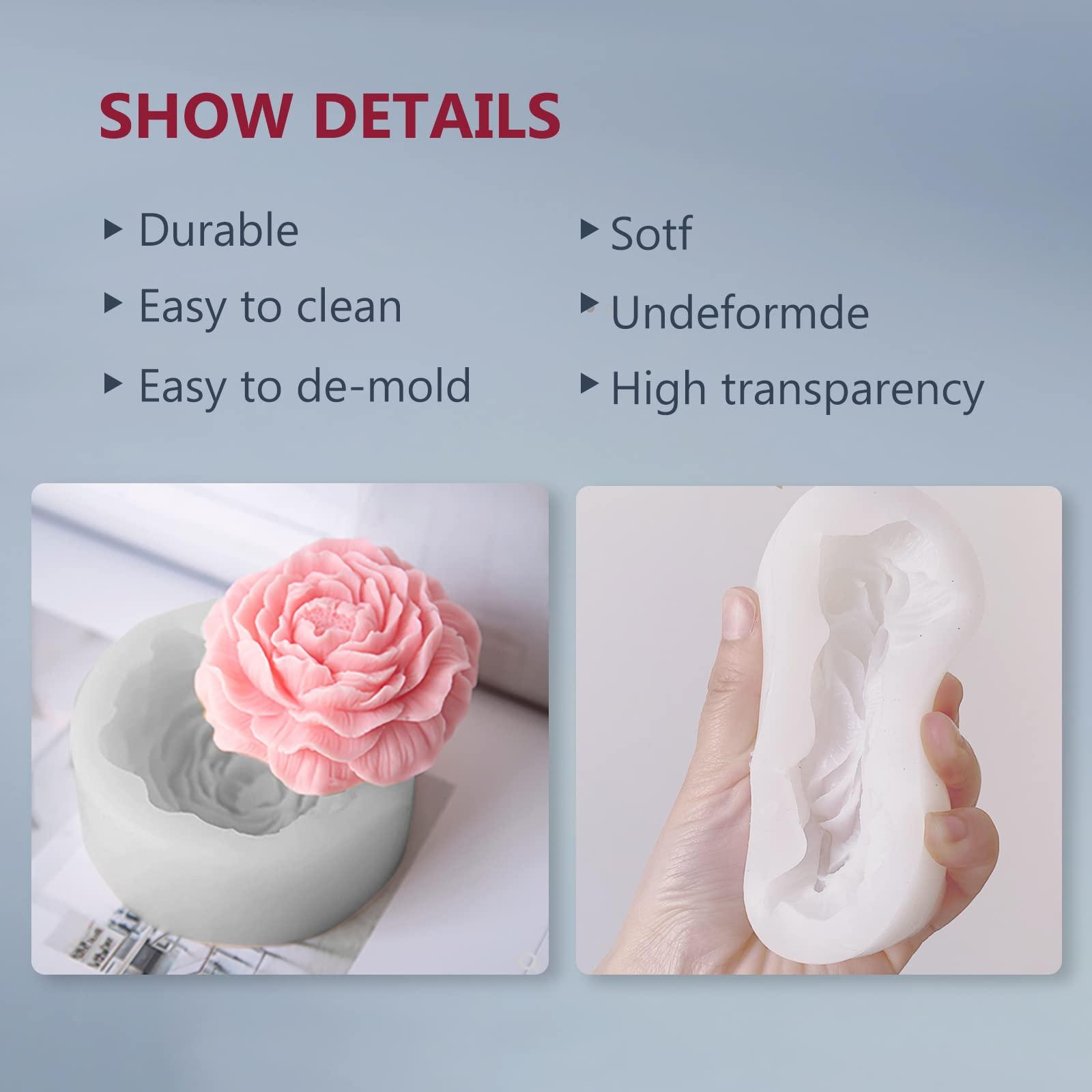 3D DIY 3D Silicone Nến nến - Nến chất lượng thực phẩm - cho sáp đậu nành, sáp ong, hương liệu, sô cô la, món quà tuyệt vời bằng tay