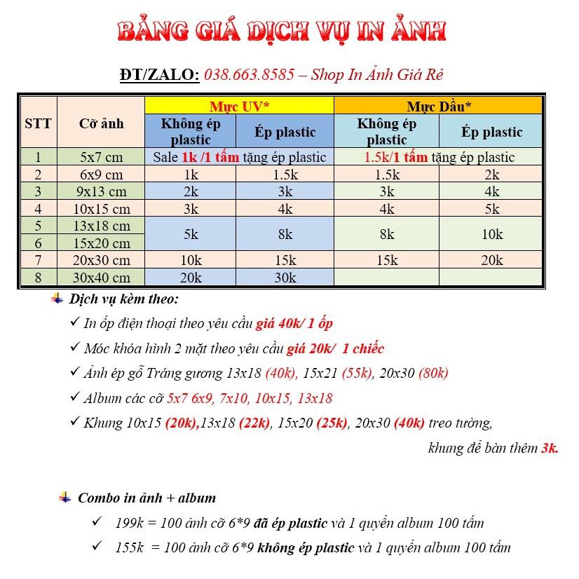 Khung Ảnh Tráng Gương để bàn/ treo tường 13x18, 15x21, 20x30 Miễn phí in hình theo yêu cầu, Bảo hành gãy vỡ