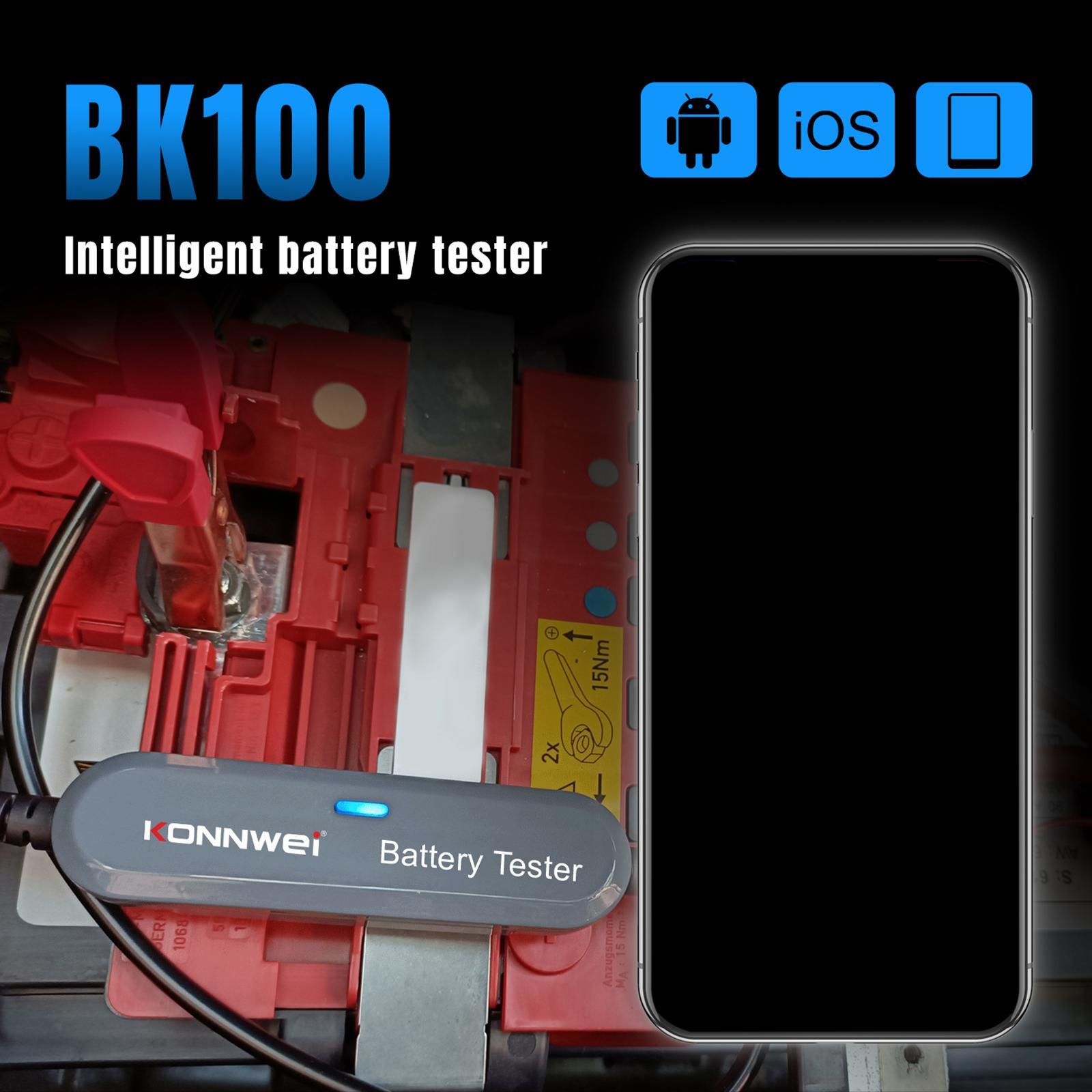 Car Battery Tester, Cranking Charging Analyzer Automotive for Vehicles Motorcycle