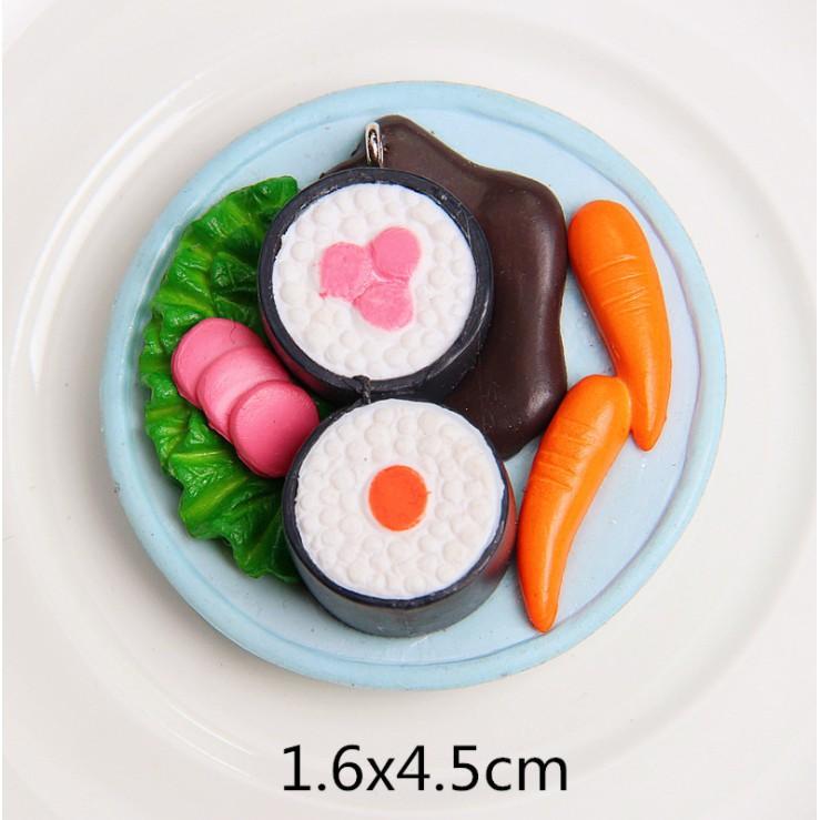 Mô hình món ăn sushi kích thước 1.7 x 4.8cm để trang trí tiểu cảnh, bonsai, nhà búp bê