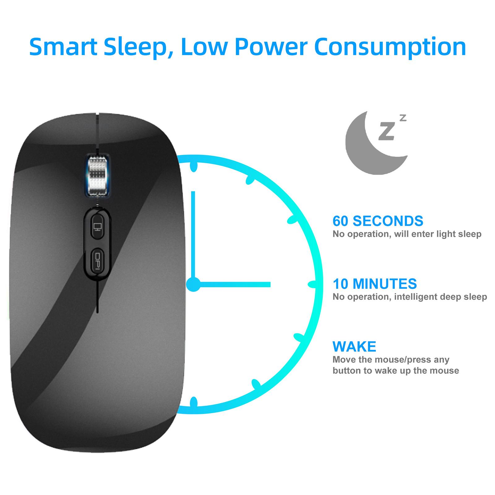 M103 2.4G+BT5.1 Chuột không dây hai chế độ Chuột văn phòng công thái học 3 bánh răng có thể điều chỉnh DPI tích hợp Pin Lithium 500mAh màu bạc