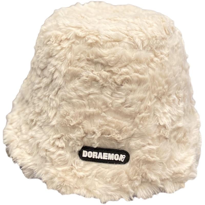 Mũ Bucket Len Lông Mịn Doreamon Jussy Fashion Nón Tai Bèo Len Cừu Hot Trend Chất Lông Mịn Dày 2 Lớp Phong Cách Hàn Quốc