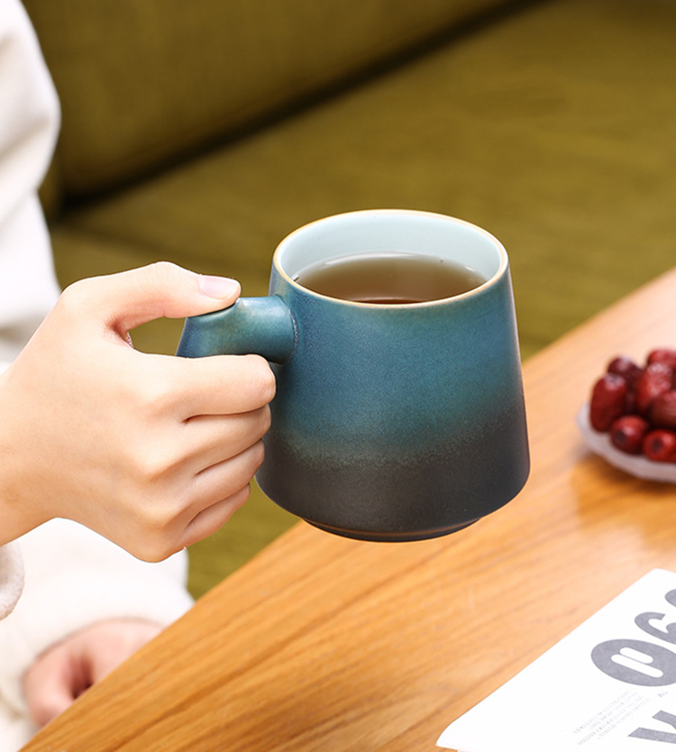 Cốc pha trà gốm sứ Ceramic Tea Mug with Infuser Strainer 400ml