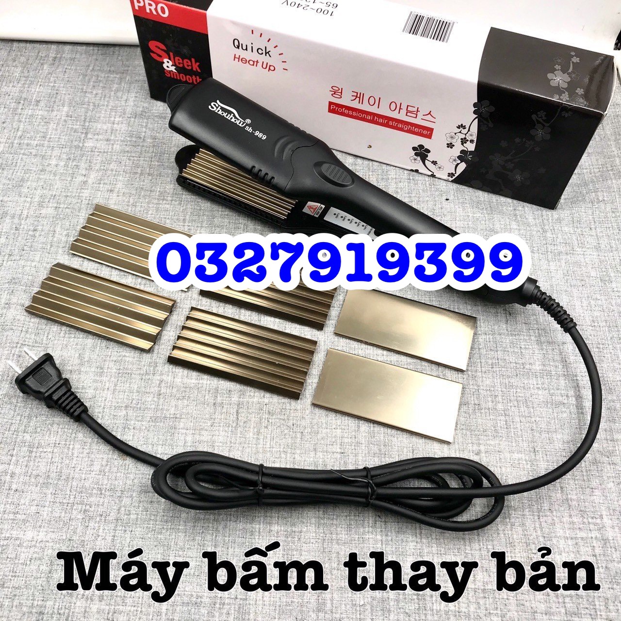 Máy bấm tóc , dập xù thay bản chuyên nghiệp Hàn Quốc