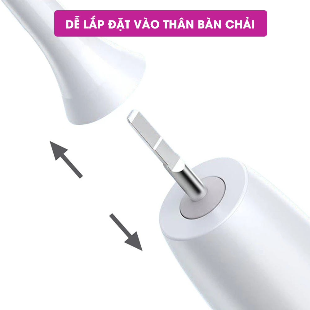 Combo 5 đầu bàn chải điện CWell Sonic S1 chính hãng