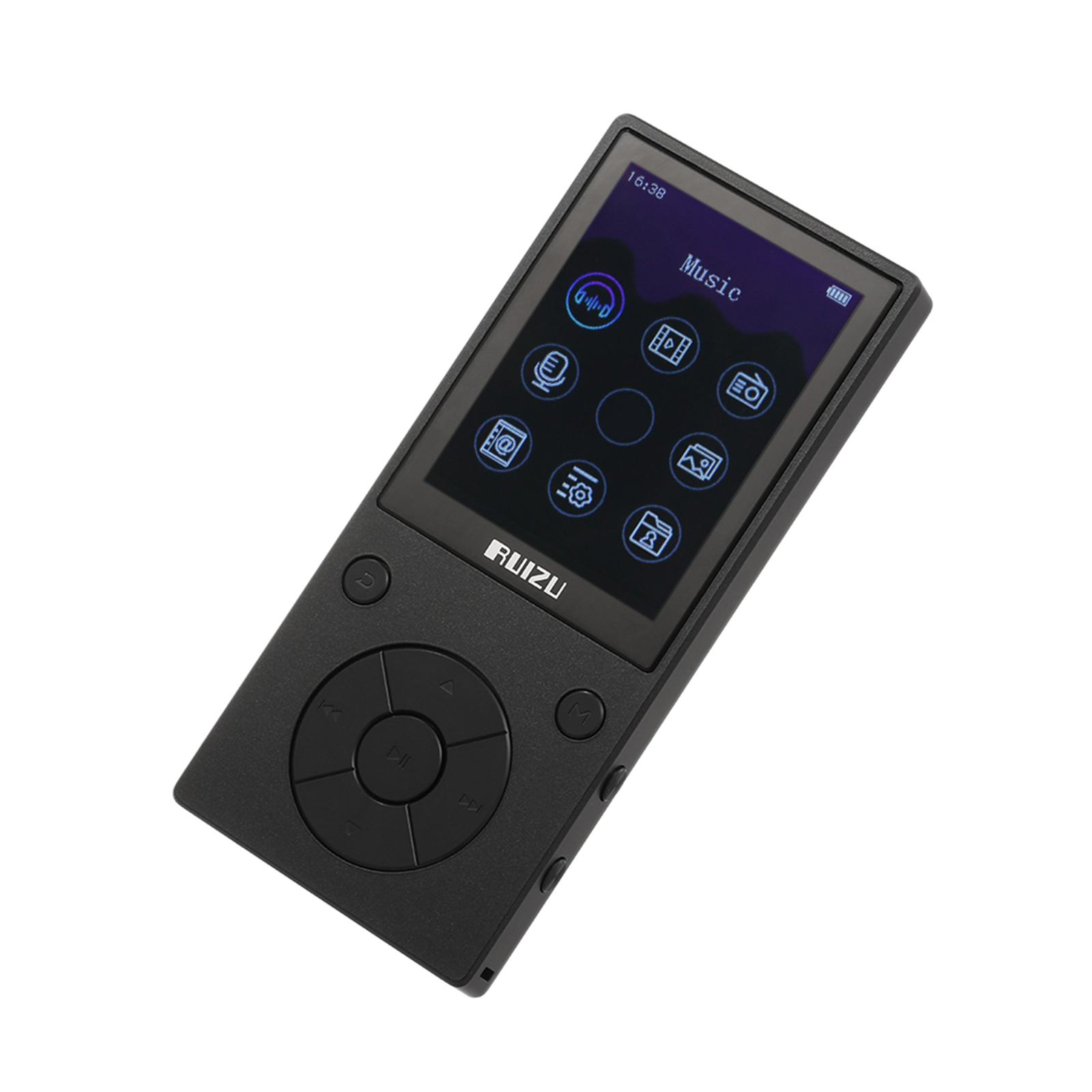Máy nghe nhạc MP3 MP4 Đài FM Máy ghi âm khe cắm thẻ nhớ 3,5 mm Tai nghe Tích hợp Mic Loa RUIZU D11 8GB