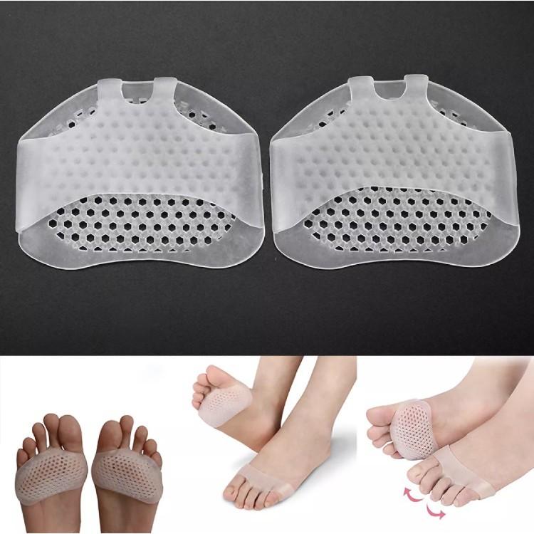 Set 2 Lót giày Silicon đệm bàn chân trước mềm và thoáng khí - Siêu co giãn, siêu êm