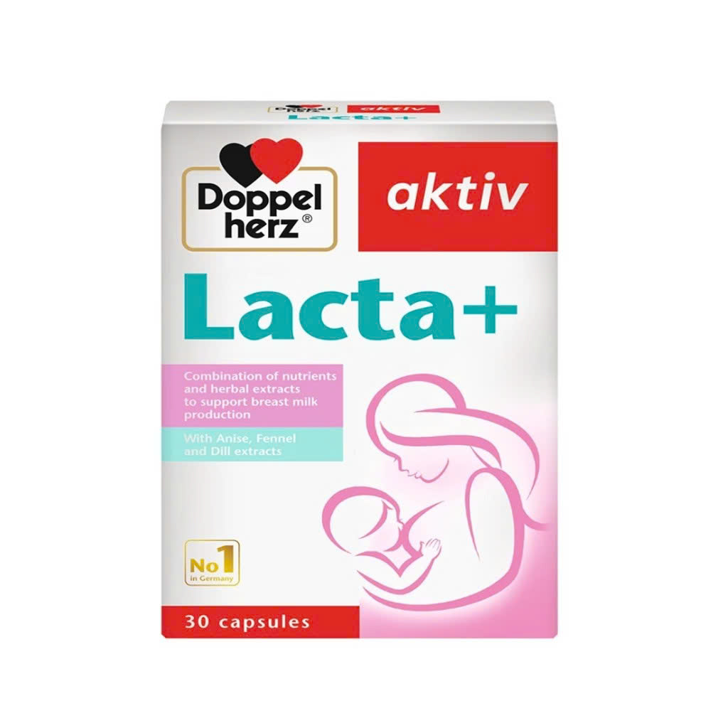 Viên uống lợi sữa cho mẹ sau sinh Doppelherz Aktiv Lacta+ 30 Viên