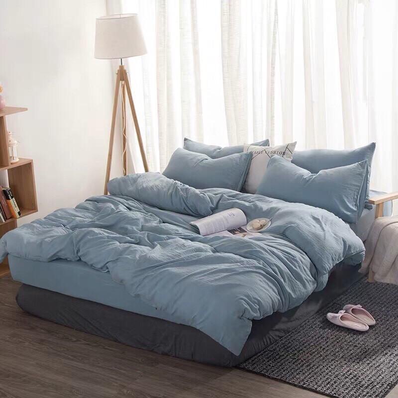 Bộ Chăn Ga Gối Đũi Nhập Khẩu Ga Hàn Quốc