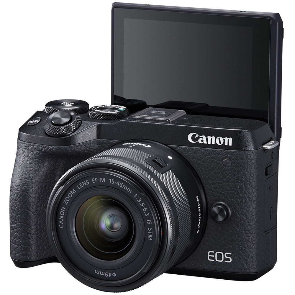 Máy Ảnh Canon EOS M6 Mark II Kit 15-45mm IS STM (Tặng Thẻ 16GB) - Hàng Chính Hãng