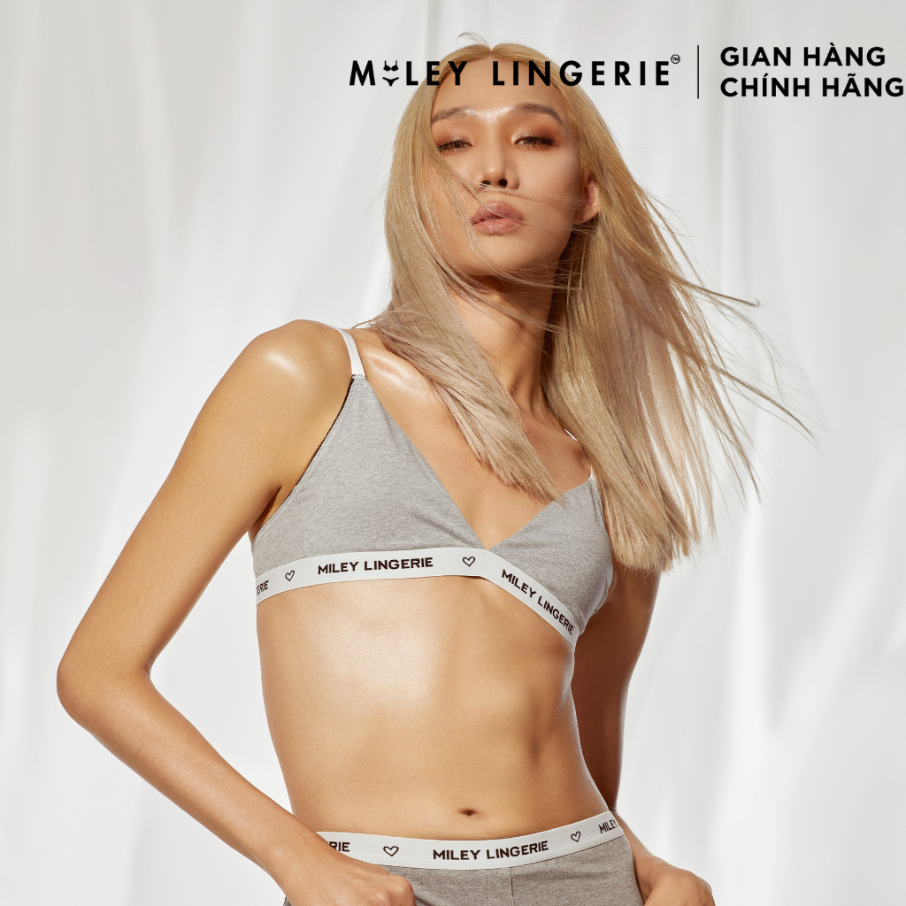 Áo Ngực Mút Mỏng Thời Trang Thể Thao Lưng Logo Chất Vải Cotton Thiên Nhiên BeingMe Miley Lingerie