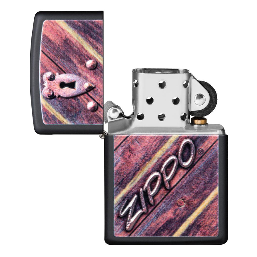 Bật Lửa Zippo 29986 – Zippo Lock Design Black Matte