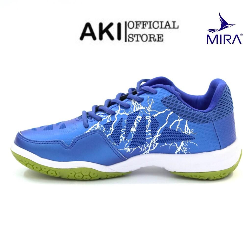 Giày cầu lông Mira Lightning Xanh Dương thể thao nam nữ chính hãng phong cách - LN001