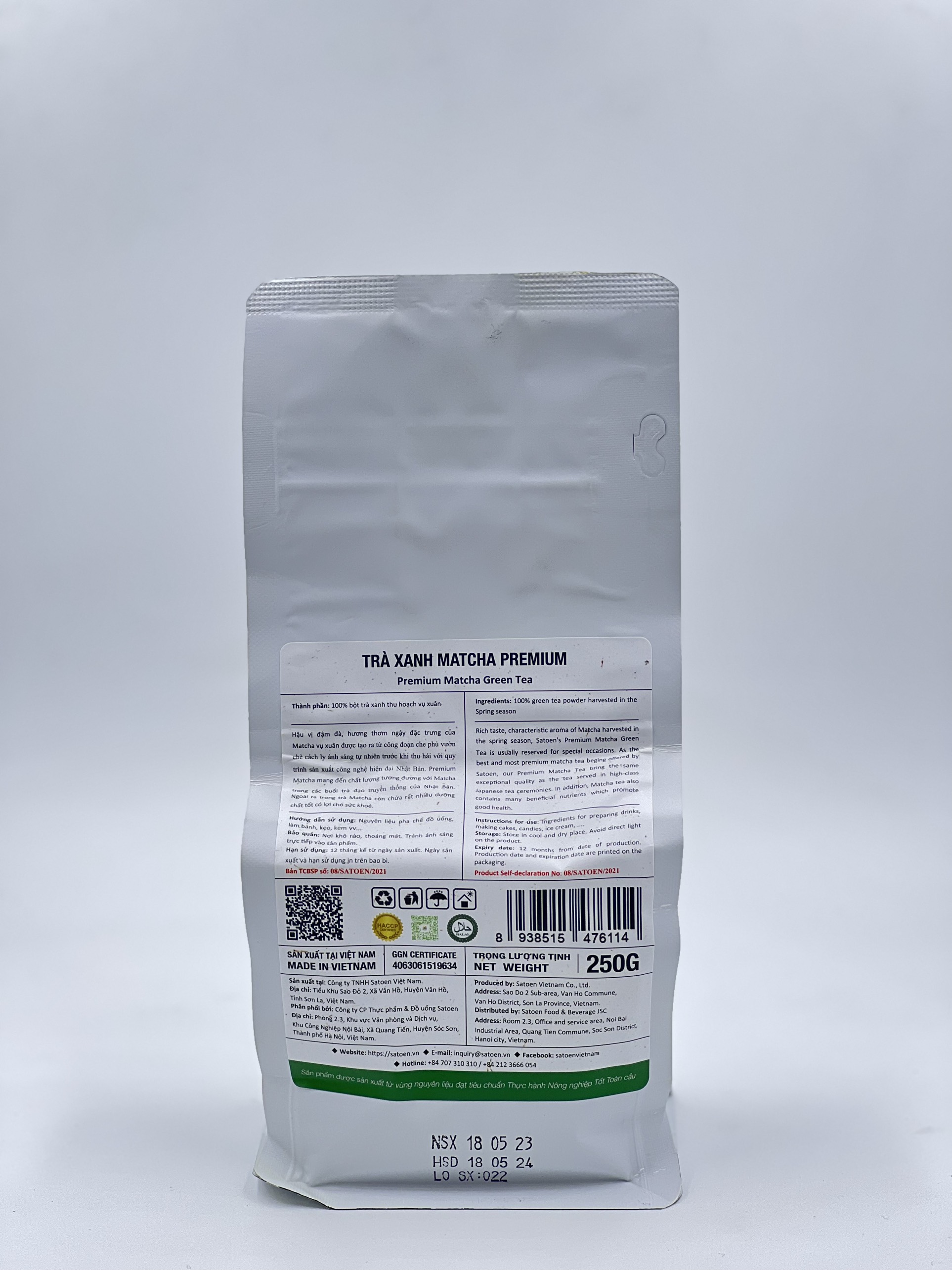 Trà xanh Matcha Premium 250g