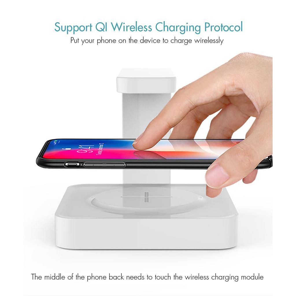 2 In 1 QI Wireless Fast Charger 10W Mobile Phone Sterilization UV Germicidal